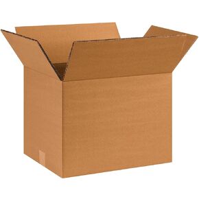 Partners Brand PHD161212DW Double Wall Boxes, 16"L x 12"W x 12"H, Kraft (Pack of 15)