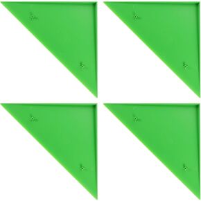 VICASKY 4Pcs Triangle Foosball Table Corner Parts Durable Plastic Football Table Corner Protector Guard Foosball Machine Table Accessories Fit for Most Foosball Tables Green