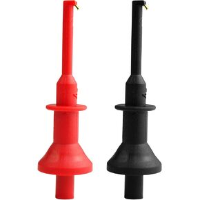 ZB-C01S Hook Test Clips with Safety Handle and Compression Spring Used for Test Lead Conversion Connection with Threaded Nib