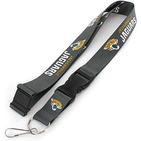 aminco NFL Jacksonville Jaguars Team Lanyard, Charcoal