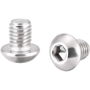 uxcell M8x12mm Machine Screws Hex Socket Round Head Screw 304 Stainless Steel Fasteners Bolts 5pcs in Saudi Arabia
