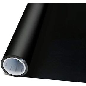 VViViD Removable Low-Tack Adhesive 100% Blackout Household Privacy Window Vinyl Decal Roll (36 Inch x 60 Inch)