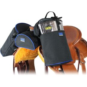 Horn Saddle Bag & Pommel Pocket Saddle Bag Combo; Horn & Pommel Saddle Bag Combo for Horses; Saddle Bags for Western & Endurance Saddles; Trail Riding Saddle Bags