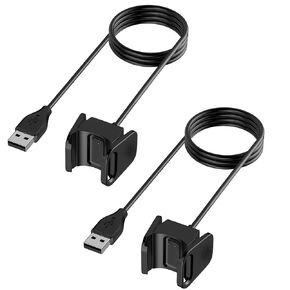 Charger for Fitbit Charge 4 / Fitbit Charge 3 Replacement USB Charging Cable (2 Pack) 3.3ft Durable Portable Charging Dock Cord for Charge 4 / Charge 3 Accessories