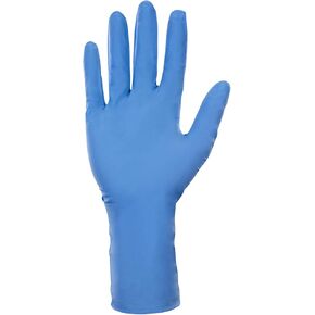 SAS Safety 6610-40 Derma-Max Powder Free Exam Grade Disposable Nitrile 8 Mil Gloves, Double-Extra Large, 50 Gloves by Weight, Blue