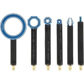 6Pcs Magnetic Field Probes Set SMA Conduction Radiation Circuit Board Radiation Antenna EMI for Locate and Identify Potential Sources of Interference