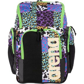 Arena Spiky III Backpack 45 Swimming Athlete Sports Gym Rucksack Large Training Gear Equipment Swim Bag for Men and Women, 45 Liters, Lydia Starfish