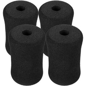 INOOMP 4pcs Foot Foam Pads Rollers Set Foam Roller Foam Foot Pads Machine Tube Leg Foam Roller Pad Replacement Roller Pad for Leg Extension