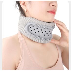Neck Brace Cervical Collar - Neck Support Brace for Sleeping, Soft Foam Wraps Keep Vertebrae Stable and Aligned for Relief of Cervical Spine Pressure for Women & Men