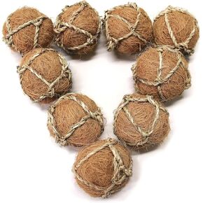 9-Piece Set of 2.8-Inch Natural Decorative Balls for Modern Home Decor, Centerpiece Bowl Fillers, Vase Fillers, Dining Table Decor, Rustic Farmhouse Decoration
