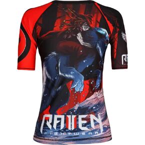 Women's The Red Rash Guard Short Sleeve BJJ MMA