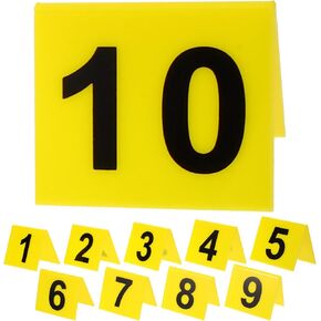 10pcs Crime Scene Markers Yellow Signage for Crime Scene Theme Evidence Markers Party Favor Supplies