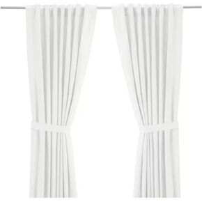 IKEA Ritva White Curtain Set - Size: 57 x 98 (1, White)