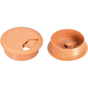 uxcell Cable Hole Cover, 2 inches Plastic Desk Grommet for Wire Organizer, 10Pcs Orange