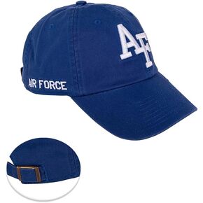 Desert Cactus United States Air Force Academy US Baseball Hat Fightin Falcons USAFA Brimmed Embroirderd Cap Adjustable Cloth Strap Adult (Style B) Blue