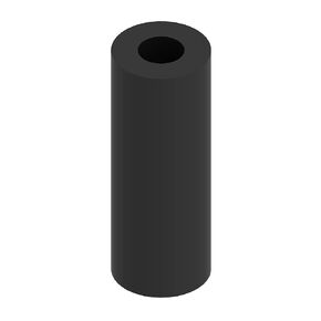Narrow Nylon Spacer 1.00" Long, 3/8" OD, 0.166" ID, 50 Pack, Black for VEX Robotics