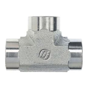 Brennan Industries 5605-16-16-16-FG Forged Steel Tee Tube Fitting, 1"-11-1/2 NPTF x 1"-11-1/2 NPTF x 1"-11-1/2 NPTF Thread, 1" Female NPTF x 1" Female NPTF x 1" Female NPTF