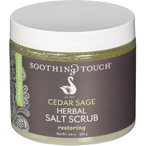 Soothing Touch, Cedar Sage Herbal Salt Scrub, 20 oz
