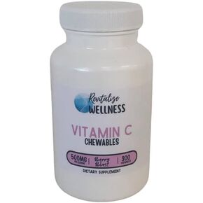 Vitamin C Chewables | 500 mg Vitamin C as Ascorbic Acid per Serving | Berry Blast Flavor | 60 Servings