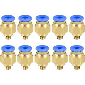 PC4-M5 Push to Connect Fittings, 4mm Tube OD x M5 Thread, Straight Pneumatic Quick Fitting Air Line Connector,One Touch Hose Connector,Pneumatic Air Straight Fitting 20Pcs