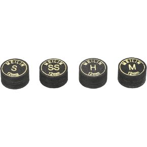 PATIKIL Pool Cue Tips Kit, Multiple Layer Pool Billiard Cue Tips Laminated Glue-on Snooker Stick Tip Billiard Accessories