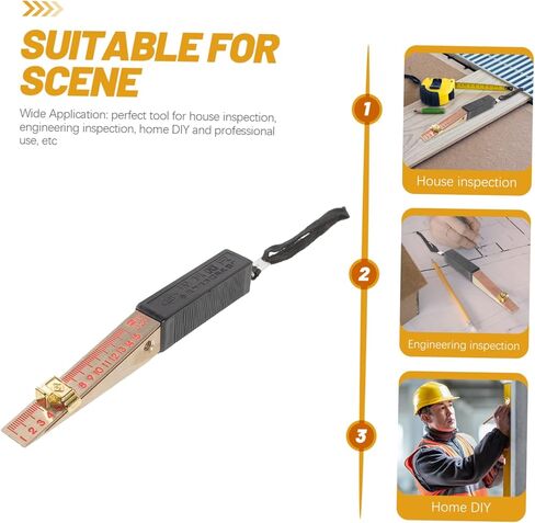 أداة لقياس فجوة سمك أداة قياس ثقب التفتيش مسطرة لحام المنزل إسفين باب النار قياس فجوة أدوات اللحف ملحقات قياس الملمس منشار الطاولة النحاس النقي in Kuwait