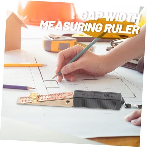 أداة لقياس فجوة سمك أداة قياس ثقب التفتيش مسطرة لحام المنزل إسفين باب النار قياس فجوة أدوات اللحف ملحقات قياس الملمس منشار الطاولة النحاس النقي in Kuwait