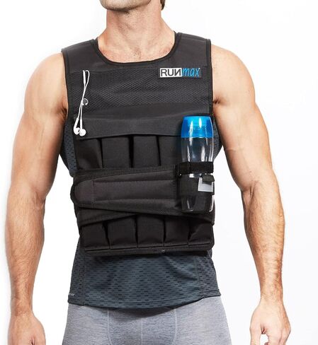 RUNmax 20LBS - 150LBS سترة مرجحة قابلة للتعديل مع خيار وسادات الكتف للرجال والنساء in Kuwait