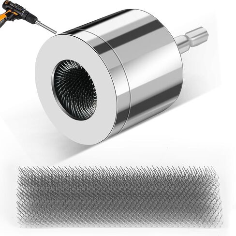 Metal Copper Pipe Cleaner, Drill Pipe Cleaning Brush with Replaceable Brush Electric Drill Pipe Cleaning Brush Metal Pipe Tube Cleaning Brush for Professional Plumbers and Industrial Use in Saudi Arabia