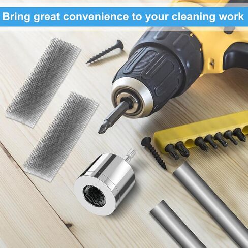 Metal Copper Pipe Cleaner, Drill Pipe Cleaning Brush with Replaceable Brush Electric Drill Pipe Cleaning Brush Metal Pipe Tube Cleaning Brush for Professional Plumbers and Industrial Use in Saudi Arabia