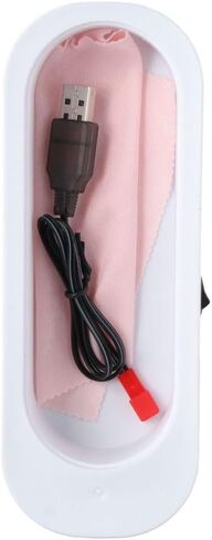 Ultrasonic Jewelry Cleaner,Home Mini Scaling Kit Cleaner,Light Wave Irradiation,Portable Household Professional Ultrasonic Cleaner Machine for Cleaning Glasses, Dentures& More in Saudi Arabia