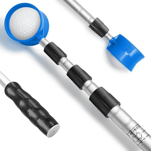 prowithlin Golf Ball Retriever, 6/9/12/15/18ft Aluminum Alloy Golf Ball Retriever Telescopic Golf Accessories Golf Gift for Men in Kuwait