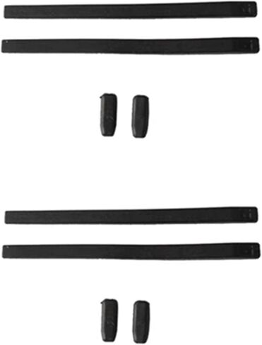 Silicon Rubber Temple Ear Socks and Nose Pads Set for fit IC! IC Berlin Eye Prescription Glass Eyeglasses Frames (Black - 1 Set) in Saudi Arabia