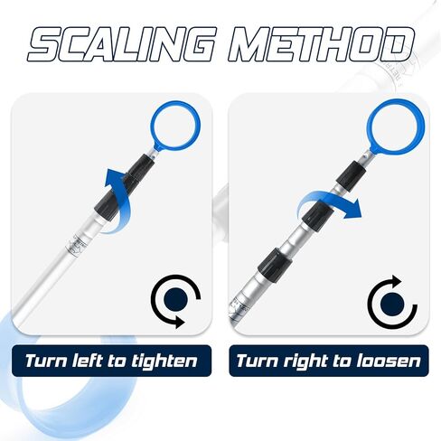 prowithlin Golf Ball Retriever, 6/9/12/15/18ft Aluminum Alloy Golf Ball Retriever Telescopic Golf Accessories Golf Gift for Men in Kuwait