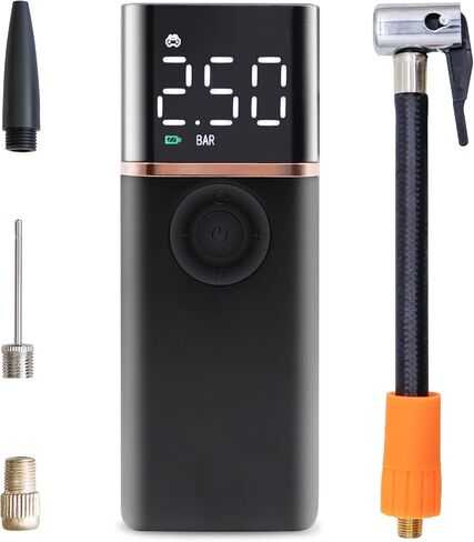 Portable Cordless Electric Air Pump, Inflation Pump, Air Pump for Car Tires, Bicycle Tires, Basketball Soccer, Swim Ring Inflated, Etc. Material PC + Aluminum Alloy, 4000mAh Power Cell in Saudi Arabia