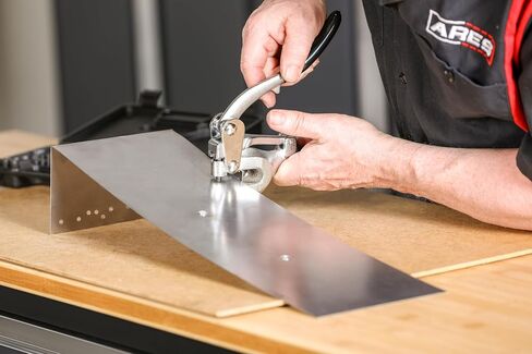 ARES 10005 - Metal Hole Punch Set - 3/32-Inch to 9/32-Inch Punches and Dies Included - for Aluminum, Brass, and Steel Sheet Metal and More in Saudi Arabia