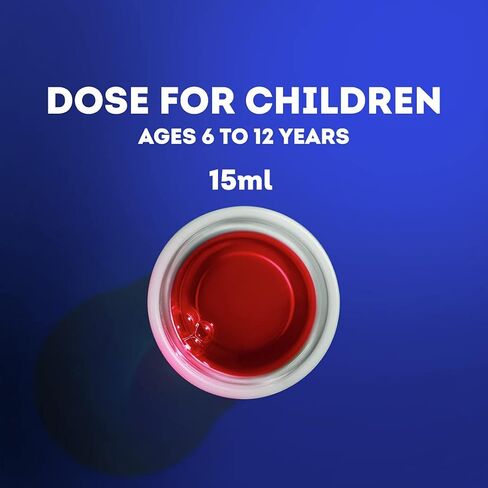 دواء NyQuil لعلاج البرد والسعال للأطفال من فيكس للعطس وسيلان الأنف وتخفيف السعال، خالي من الكحول والأسيتامينوفين، نكهة التوت، للأطفال من سن 6 سنوات فما فوق، 8 أونصة سائلة in Kuwait