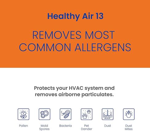 فلتر بديل AprilAire 413 لأجهزة تنقية الهواء في المنزل بالكامل من AprilAire - MERV 13، منزل صحي، فلتر هواء 16x25x4 (عبوة من قطعة واحدة) in Kuwait