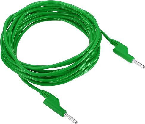 PATIKIL 4mm Banana Plug to Banana Plug Test Leads, 4mm OD 1000V/20A 13AWG Copper Flexible Stackable Cable Line Wire for Multi-Meter, Electrical Test Jumper 5m / 16.4ft, Blue in Saudi Arabia