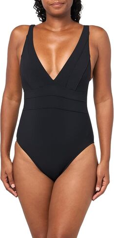 Profile by Gottex Women's Standard Phoebe Deep Plunge One Piece in Saudi Arabia