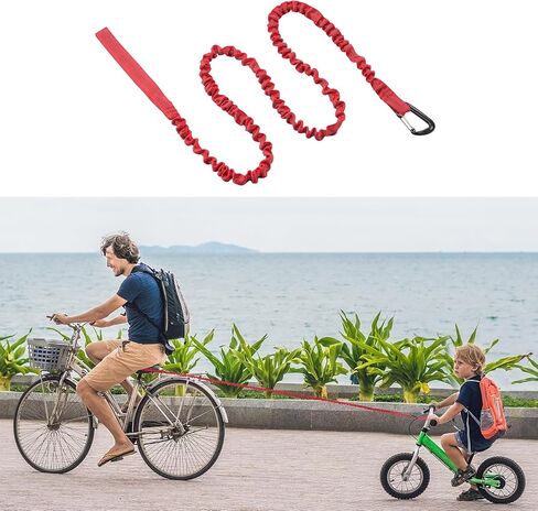Bicycle Tow Rope Belt Strap Mountain Bike Parent-Child Pull Reflective Traction Portable Outdoor MTB Elastic Bicycle for Adult Kids Children in Saudi Arabia
