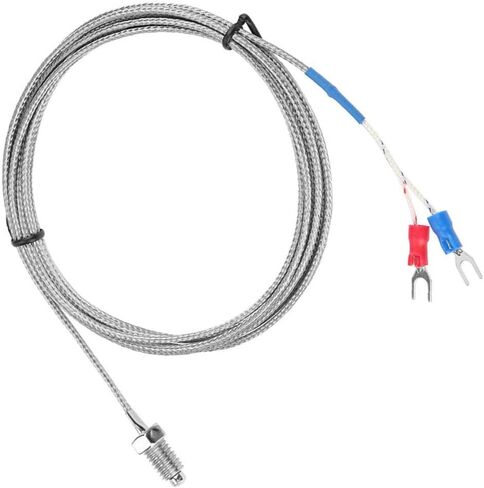 1/2/ K Type Thermocouple M8 Screw Thread Temperature Sensor Wire 0-400(2M) in Kuwait