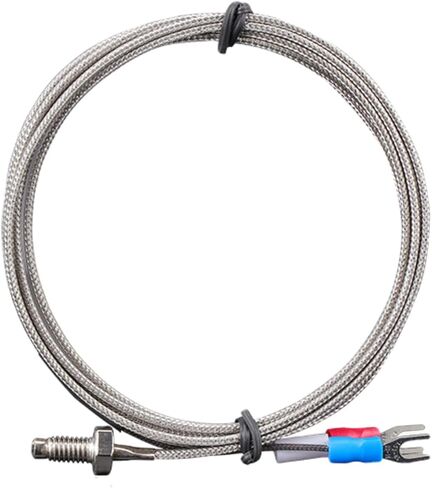 1/2/ K Type Thermocouple M8 Screw Thread Temperature Sensor Wire 0-400(2M) in Kuwait