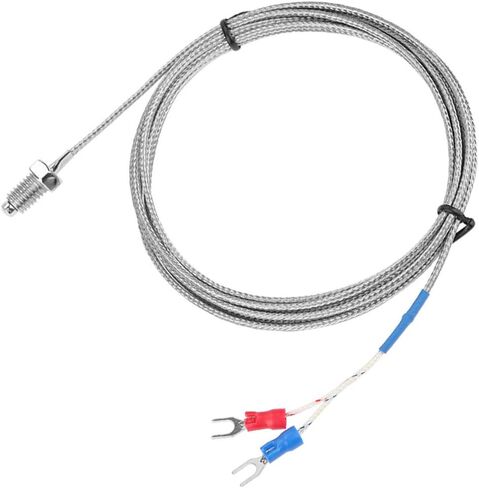 1/2/ K Type Thermocouple M8 Screw Thread Temperature Sensor Wire 0-400(2M) in Kuwait