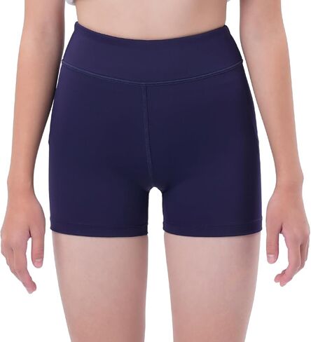 شورت مضغوط للكرة الطائرة من الألياف اللدنة للفتيات مقاس 3 بوصات من DEVOROPA، شورت يوجا قابل للتمدد للشباب والجمباز والرقص والرقص بدون جيوب in Kuwait