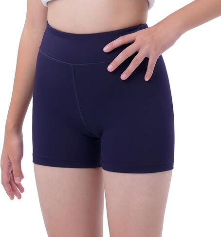 شورت مضغوط للكرة الطائرة من الألياف اللدنة للفتيات مقاس 3 بوصات من DEVOROPA، شورت يوجا قابل للتمدد للشباب والجمباز والرقص والرقص بدون جيوب in Kuwait