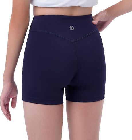 شورت مضغوط للكرة الطائرة من الألياف اللدنة للفتيات مقاس 3 بوصات من DEVOROPA، شورت يوجا قابل للتمدد للشباب والجمباز والرقص والرقص بدون جيوب in Kuwait