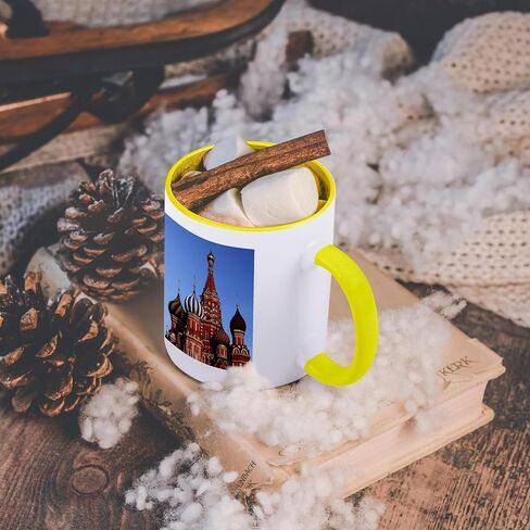 3dRose Russia, Moscow. St Basils Cathedral In Red Square Mug, 11 oz, Black in Kuwait
