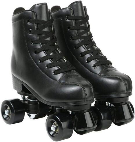Roller Skate Shoes for Women Men PU Leather High-top Double-Row Roller Skates for Beginner, Professional Indoor Outdoor Roller Skates with Shoes Bag in Saudi Arabia