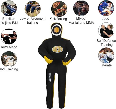 JAYEFO TONJON MMA Brazilian JIU Jitsu Grappling Submission Standing Sitting Laying Throwing Dummy Wrestling Dummy Punching Heavy Bag - UNFILLED in Kuwait